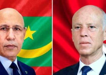 Tunisie : Kais Saied félicite son homologue mauritanien, Mohamed Ould Cheikh El Ghazouani, à l&rsquo;occasion de la victoire du candidat mauritanien, Sidi Ould Tah, à la présidence de la Banque africaine de développement (BAD)