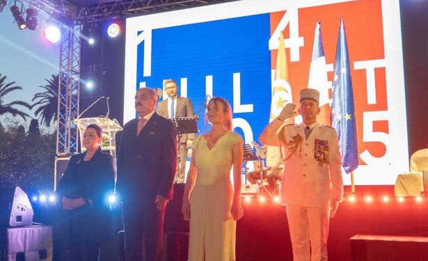 Tunisie : Le Ministre des Affaires Étrangères participe à la soirée de la célébration du 14 juillet  à l’occasion de la Fête Nationale française