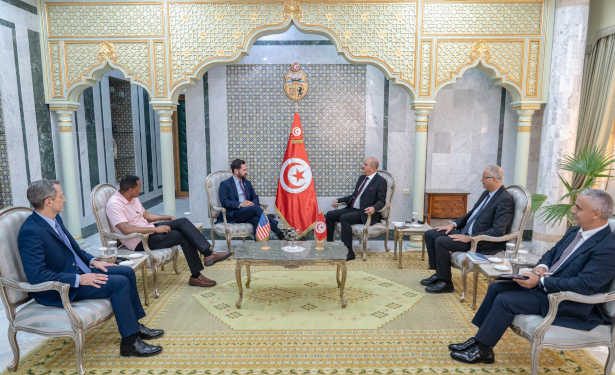 Tunisie-USA: Le Ministre des Affaires Etrangères reçoit une Délégation du Congrès Américain conduite par M. Mike Lawler, Président de la Sous-Commission du Moyen-Orient et de l’Afrique du Nord relevant de la Commission des Affaires Etrangères et membre du groupe d’amitié avec la Tunisie