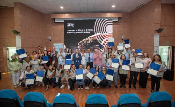 Tunisie-Belgique : Cérémonie de remise des certificats aux 26 éco-conseillers ruraux