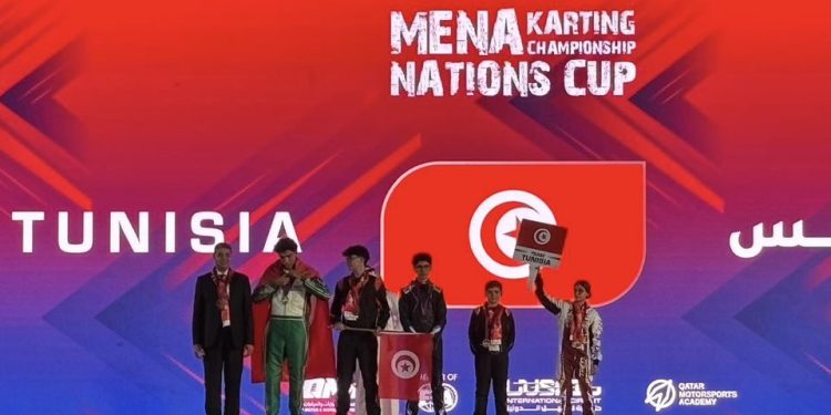 La Tunisie prend part à la Coupe des Nations de karting qui se déroule au Qatar