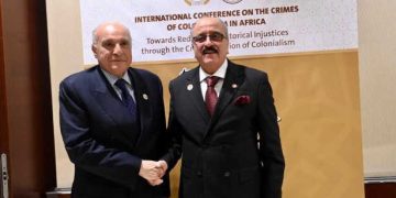 12è édition du Forum Annuel sur la Paix et la Sécurité en Afrique: Nafti  rencontre son homologue algérien, Ahmed Attaf, Ministre d’État, Ministre des Affaires Etrangères