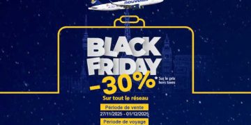 Tunisie : A l’occasion du Black Friday, Nouvelair lance une offre exceptionnelle de 30% de réduction sur le prix hors taxes de tous les vols de son réseau