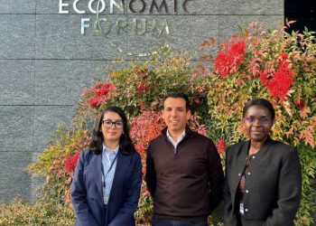 World Economic Forum –Genève: Le Vice-président de la Chambre de Commerce et d&rsquo;Industrie Tuniso-Suisse rencontre Mme Hind Khalil, chargée des relations gouvernementales MENA au WEF