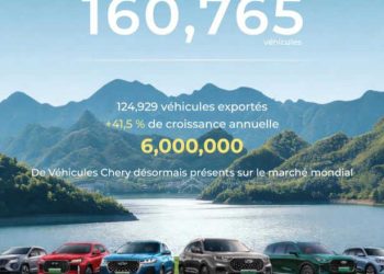 Chery, 1ère marque automobile chinoise à dépasser les 6 millions de véhicules exportés