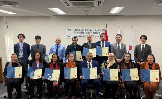 Mobilité urbaine : des cadres tunisiens formés au Japon dans le cadre du Plan directeur du Grand Tunis