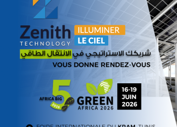 Zenith Technology, LEADER en Tunisie, présente ses solutions photovoltaïques au BIG 5 Green Africa 2026