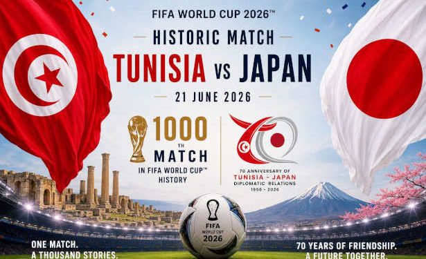 Tunisie – Japon : un match historique sous le signe de 70 ans de relations diplomatiques