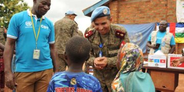 Les Casques bleus tunisiens célèbrent la Journée de l’enfant africain en République centrafricaine