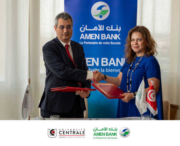 Amen Bank et l’Université Centrale scellent un partenariat stratégique au service des talents de demain