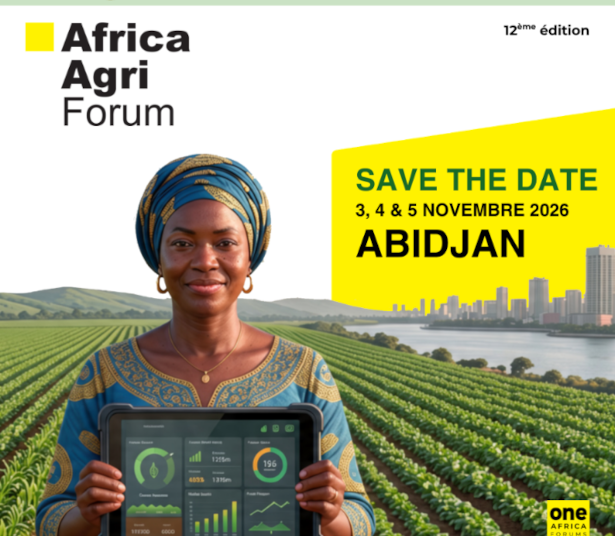 La 12ᵉ édition de l’Africa Agri Forum se tiendra du 3 au 5 novembre 2026 à Abidjan sous le thème « L’Afrique aux commandes de sa souveraineté alimentaire »