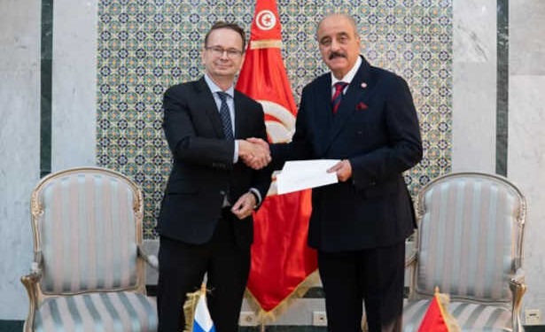 Diplomatie : le nouvel ambassadeur de Finlande remet ses lettres de créance à Nafti