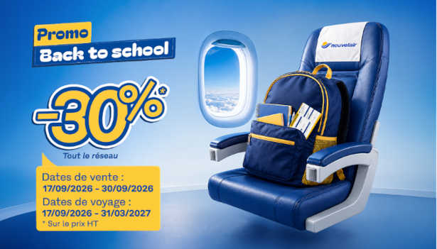La promotion « BACK TO SCHOOL » de nouvelair est de retour !