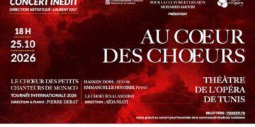 « Au cœur des chœurs » : la Tunisie et Monaco réunies pour une soirée musicale à Tunis