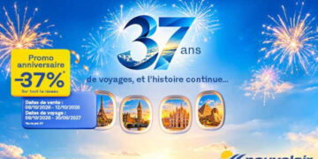37 ans, 37 % : Nouvelair lance sa promo anniversaire