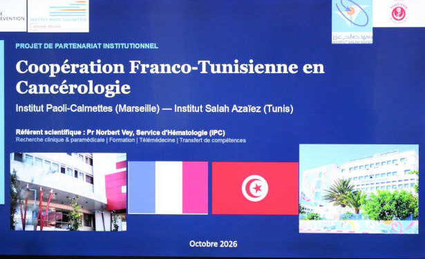 Coopération sanitaire tuniso-française : partenariat entre les instituts Salah-Azaïz et Paoli-Calmettes